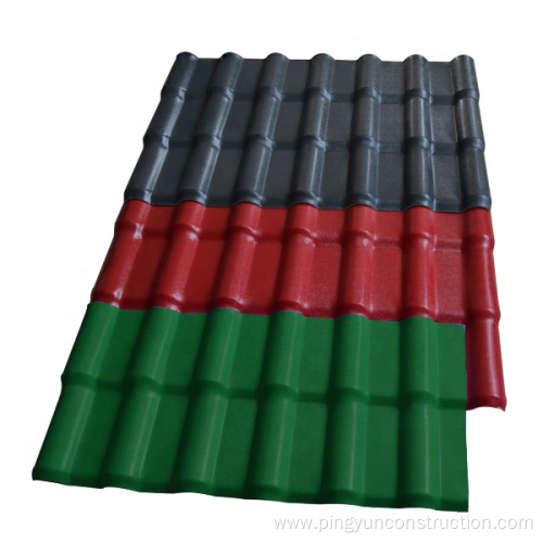 light weight spanish synthetic plastic roof tiles